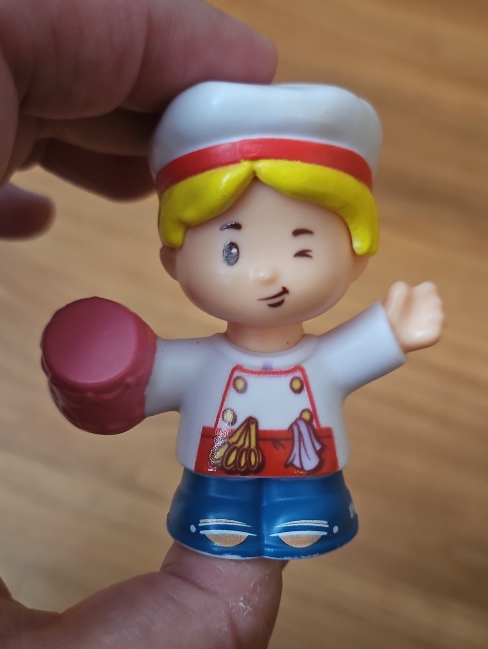 Fisher-Price Little People Chef Eddie figure.